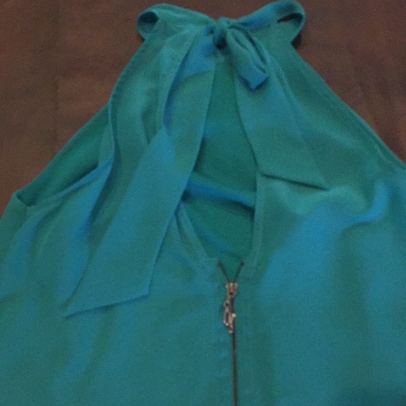 GUESS Teal dress top - Picture 3 of 4